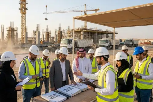 Construction project supply contract discussion for industrial and infrastructure projects